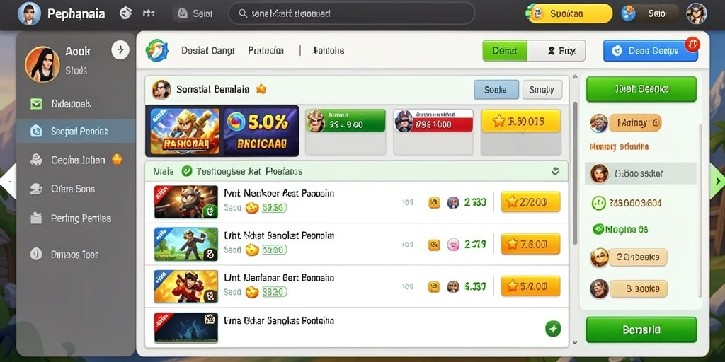Berbagai karakter unik untuk dipilih dalam game.