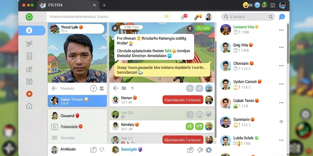 Momen seru saat berkompetisi dengan teman.
