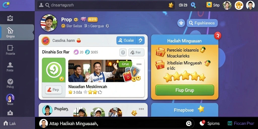 Antarmuka utama yang user-friendly dan sederhana.