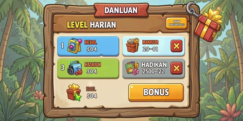 Bonus harian yang meningkatkan pengalaman bermain.