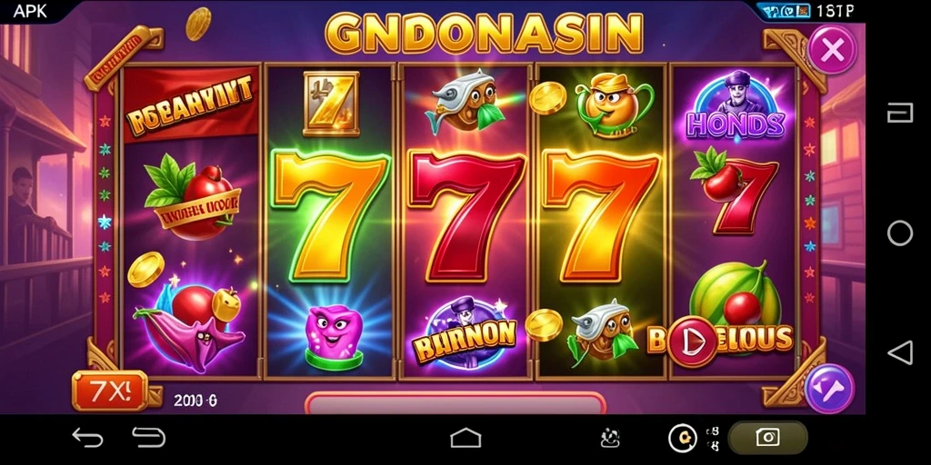 Gambaran lingkungan permainan yang kaya akan detail.