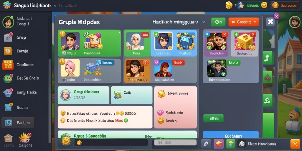 Screenshot memperlihatkan interaksi multiplayer yang seru.
