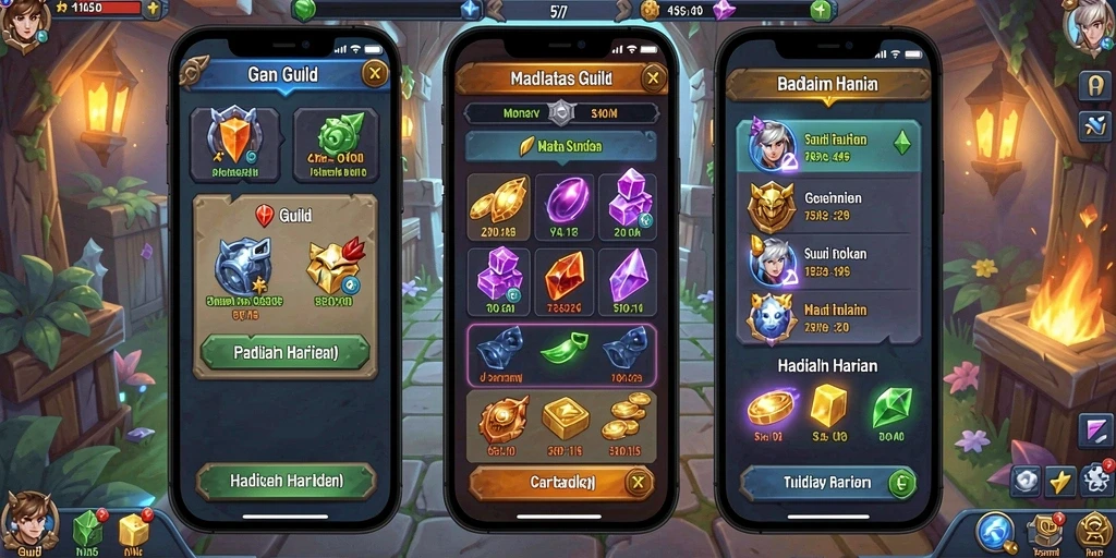 Fitur leaderboard global untuk bersaing dengan pemain lain.
