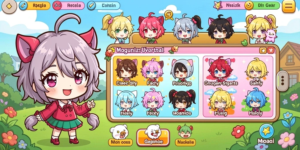 Game menampilkan berbagai karakter dengan kemampuan unik.