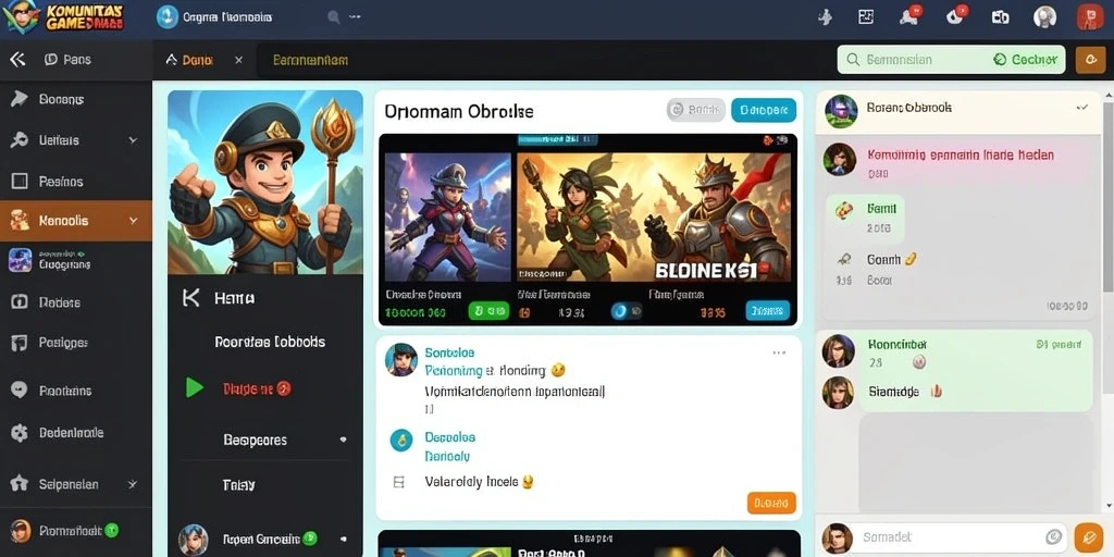 Komunitas aktif yang mendukung satu sama lain.